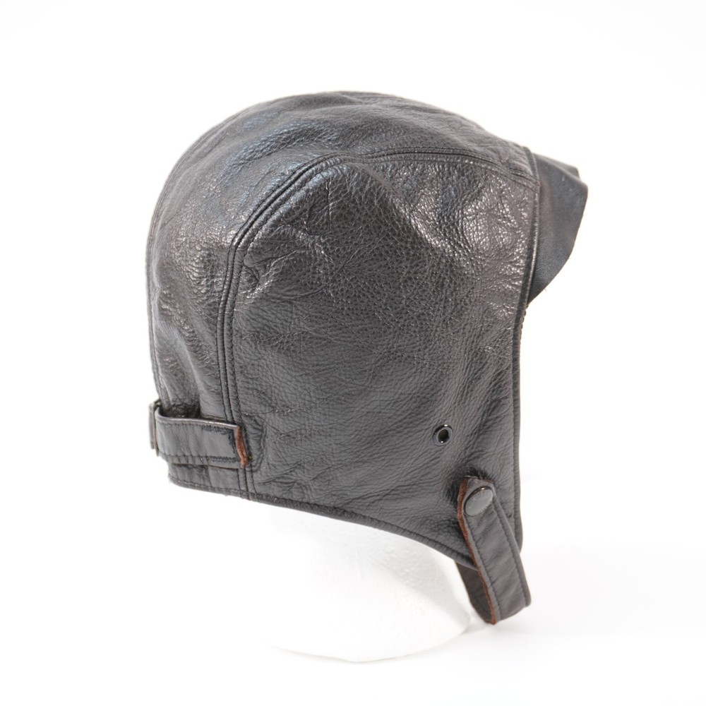 WW2 WWII aviator plane pilot leather helmet
