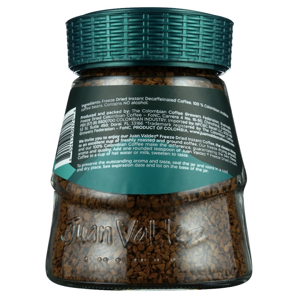 Decaf Instant Coffee 3.5 oz Jar No Artificial Flavors