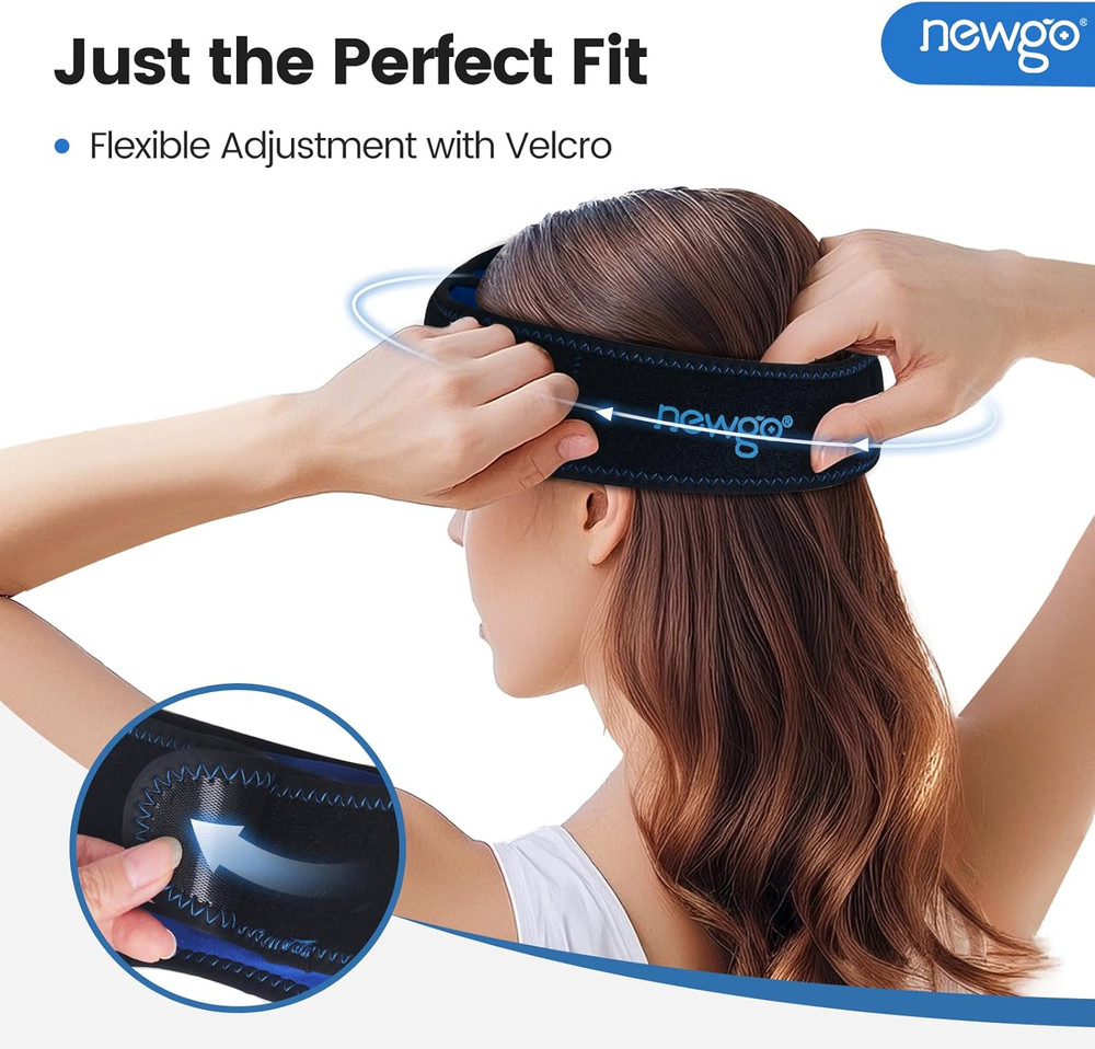 Headache Ice Pack Head Wrap for Migraines, FSA Eligible, Cold Pack Head Ice Ther