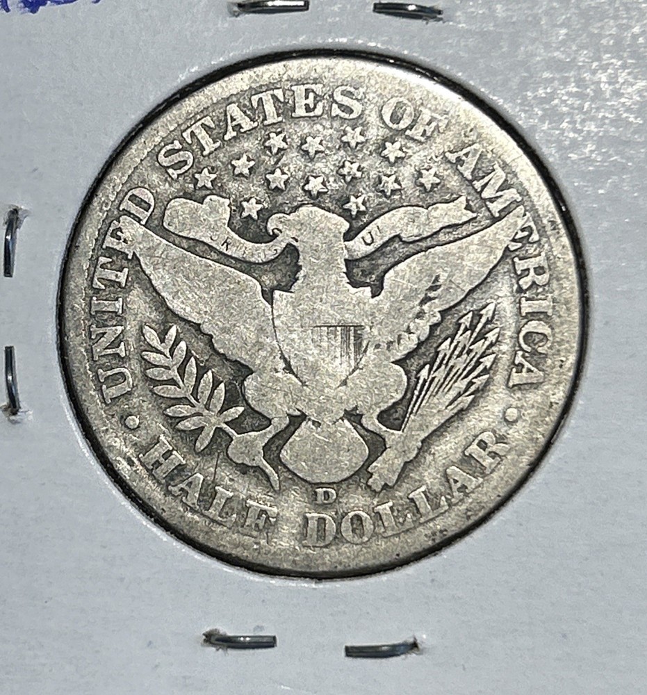 1906-D Barber Half Dollar Average Circ 90% Silver *9266