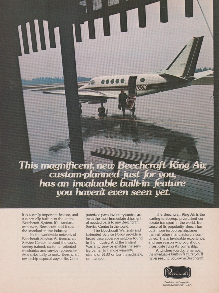 Aviation Magazine Print - Beech King Air B100 (1970)