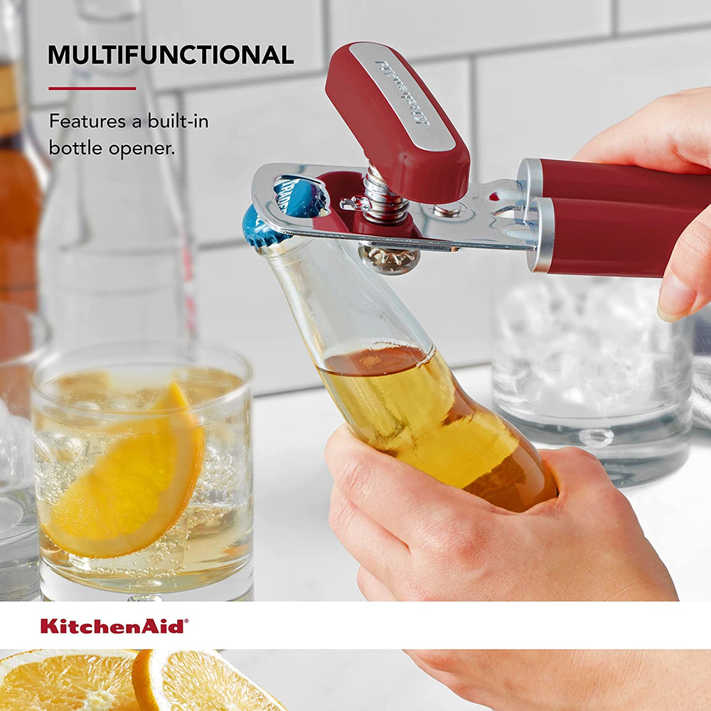 Classic Multifunction Can Opener and Bottle Opener Easy to Use, Razor Sharp S...