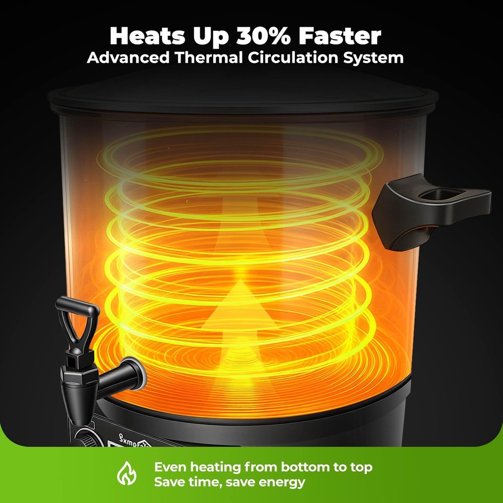Electric Water Bath Canner 27 Quart, Knob Control Time & Temperature with LED...