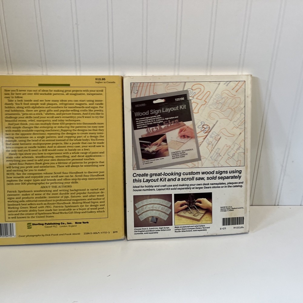 Two Books- Scroll Saw Pattern Book & Scroll Saw Handbook With Patterns- Patrick