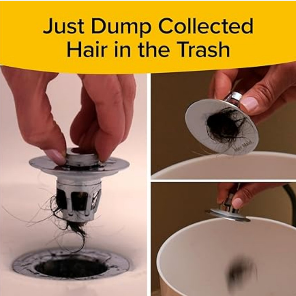 Mer-Maid Drain Magic Universal Sink Stopper Instantly Replace Broken Stoppers