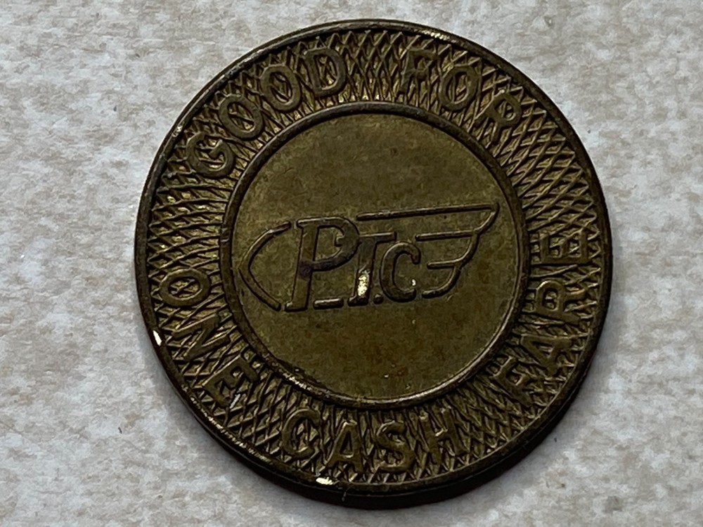 PTC Phildelphia Transit Co Fare Token T8678