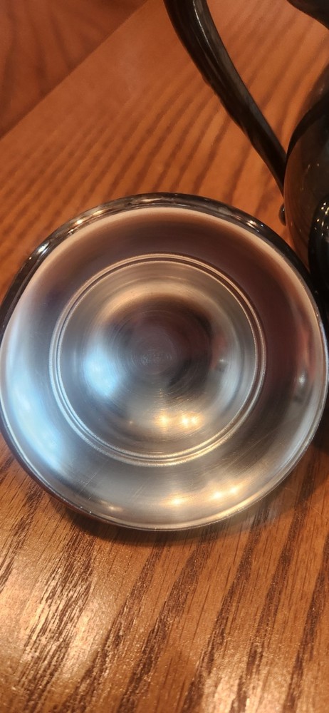Vintage Silver Over Copper Creamer & Sugar Bowl Set