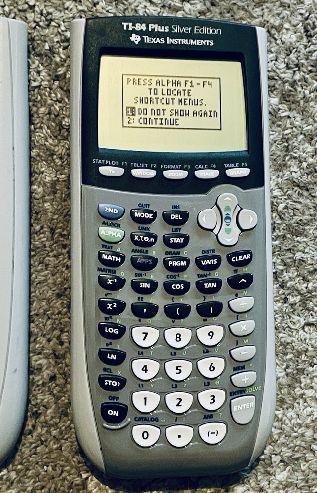 Texas Instruments TI-84 Plus Silver Edition Graphing Calculator Tested Working