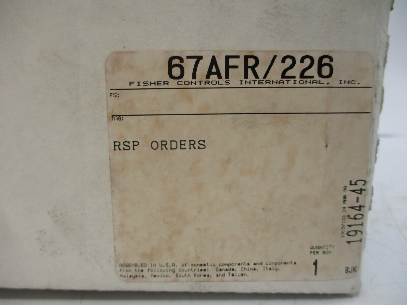 FISHER CONTROLS 67AFR/226 250PSI NSMP