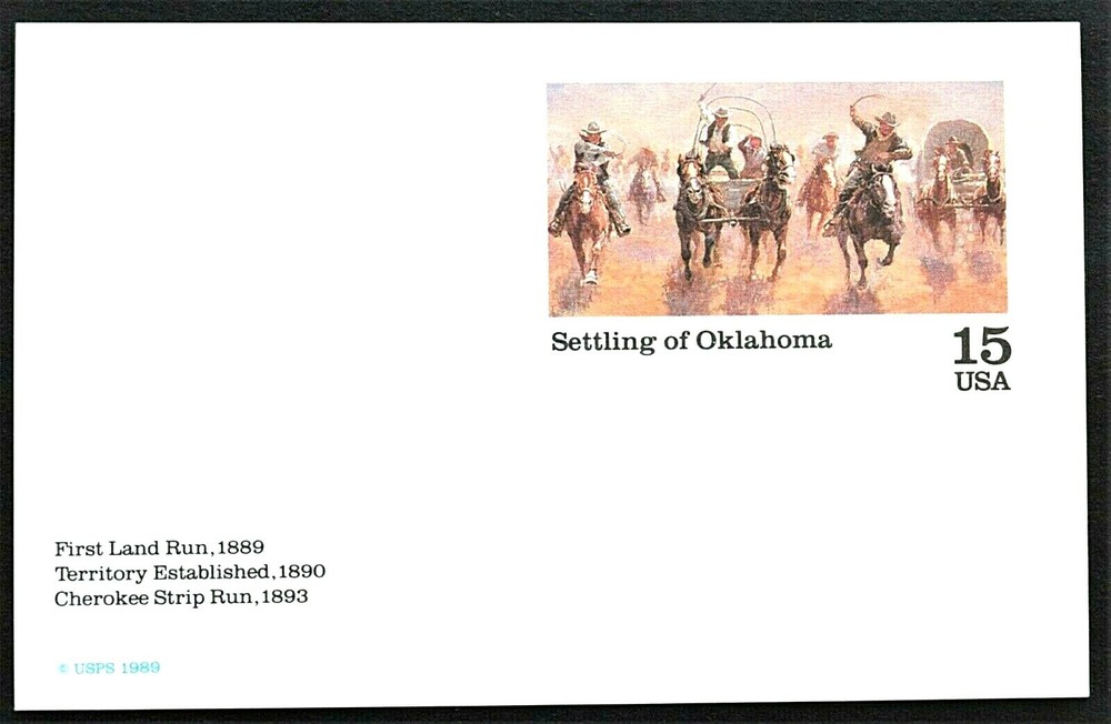 1989 US Sc #UX130 postal card, 15 cent, mint, sharp corners, excellent condition