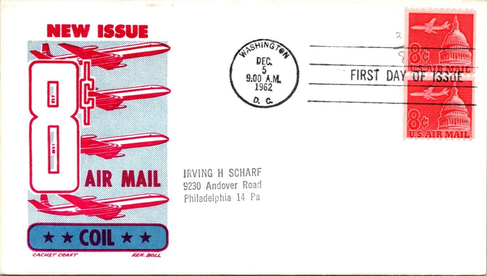 FDC 1962 SC #c64 Boll Cachet - DC Cancel - Pair - F78172