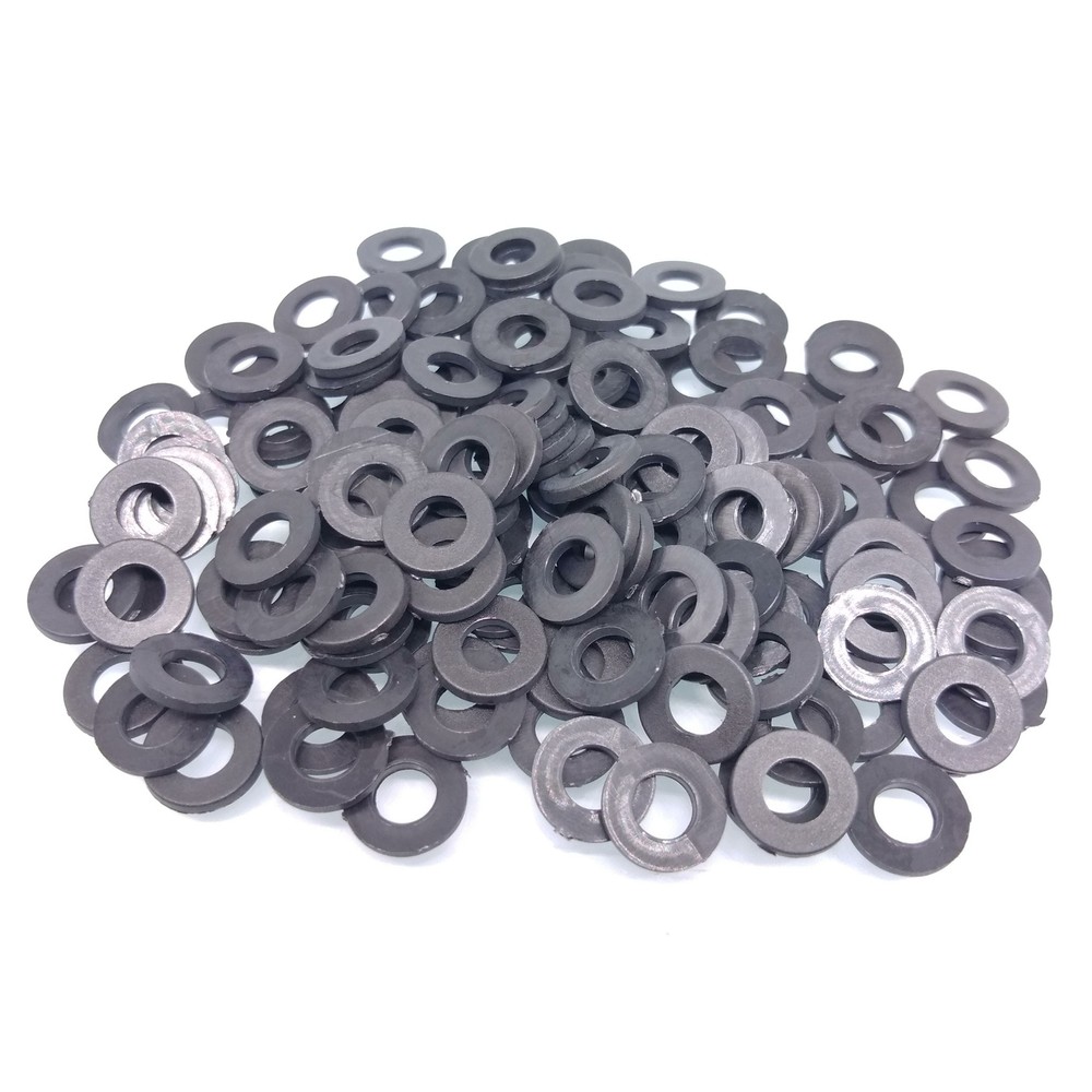 1000pcs M5 Black Nylon Flat Washers
