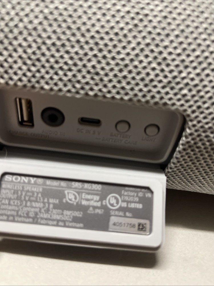 Sony SRS-XG300 Portable Bluetooth Speaker - Gray