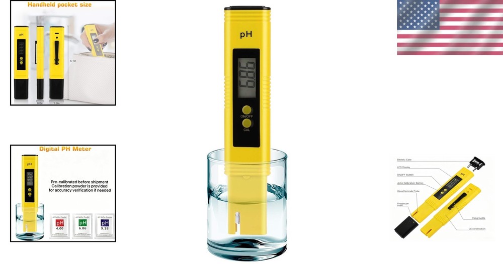 Compact Multi-Purpose pH Meter – Ideal for Drinking Water, Pools & Hydroponics