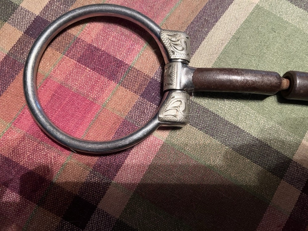 Western Silver Sided 5” Show Snaffle Bit, Billy Allen Style With Roller