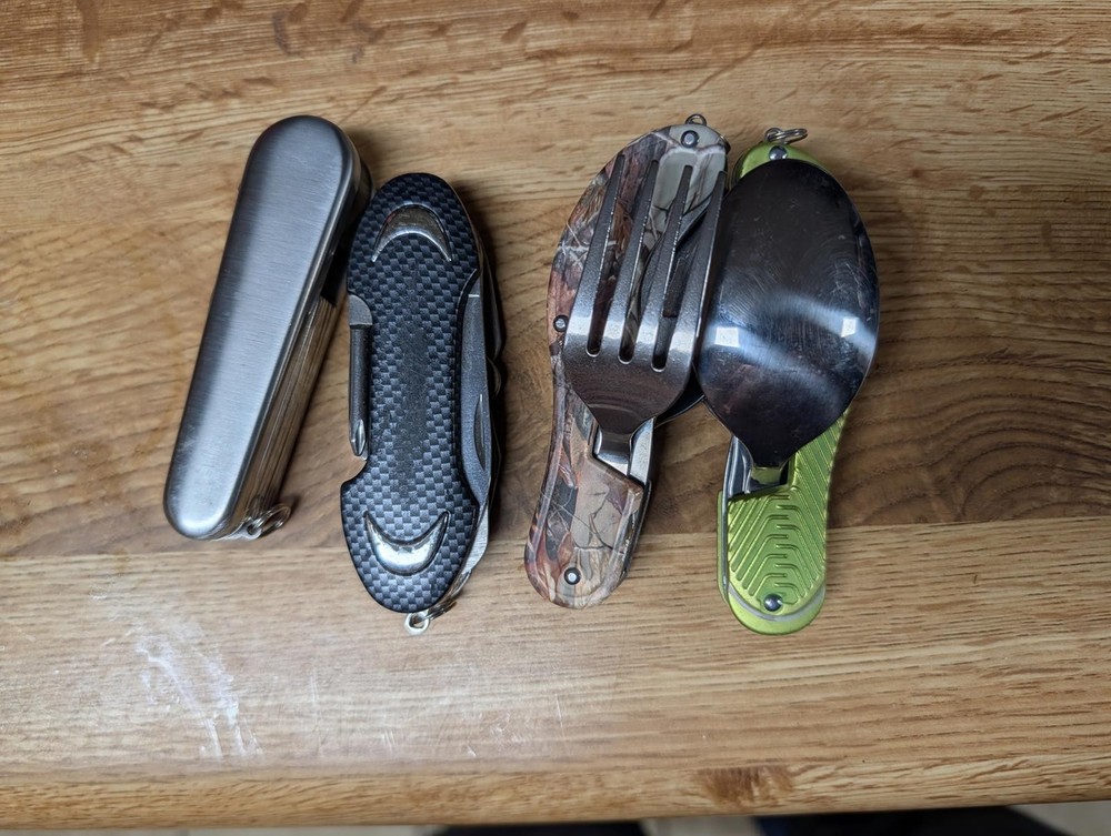 Set of 4 Multi-Tool Camping Utensils