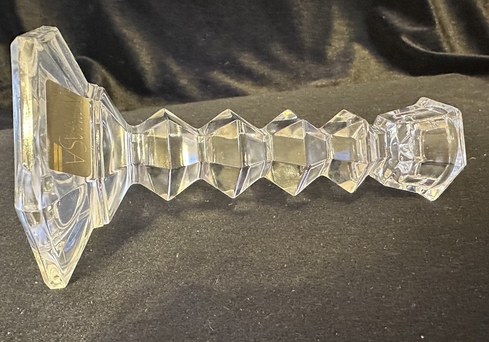 1 Pair Mikasa Crystal Candle Holders
