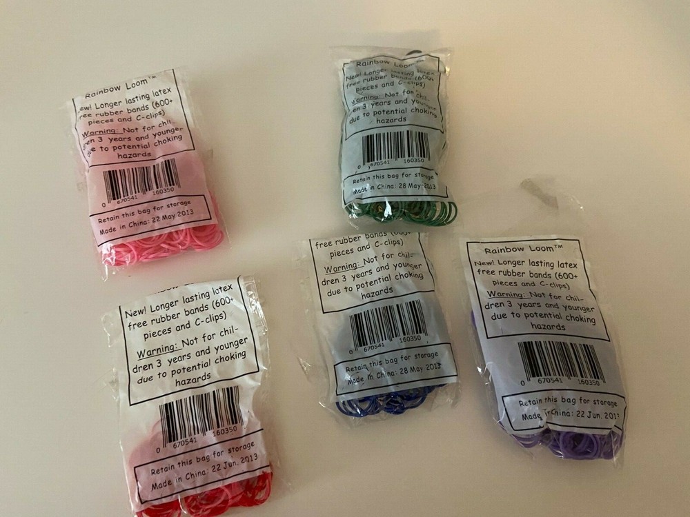 Rainbow Loom Set with Extra Loom Bands Clips and Directions