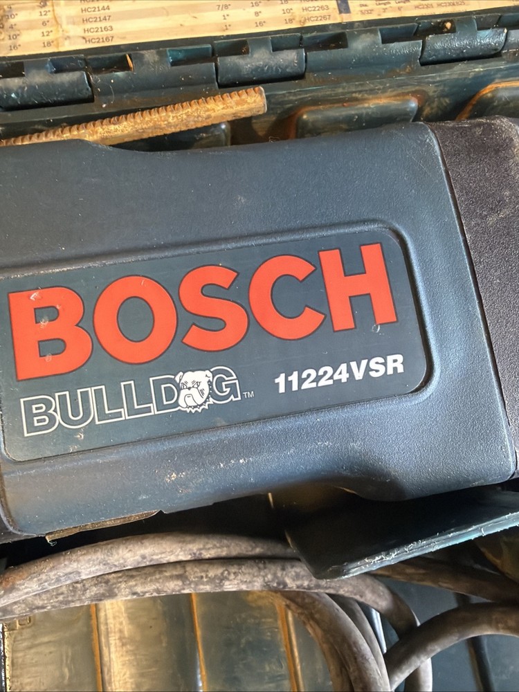 Bosch Bulldog 11224VSR Hammer Drill with Case SDS-plus *tested*