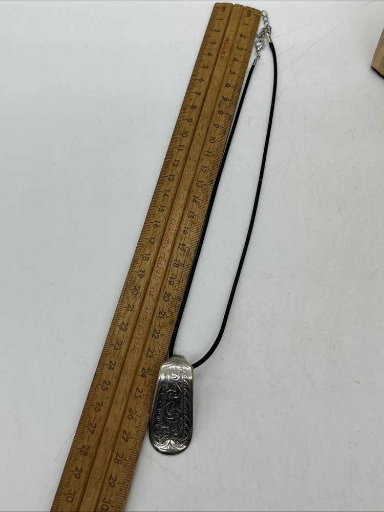 Vintage WP Fork Handle Pendant Silver Plated Hallmark Handmade Upcycled Gift