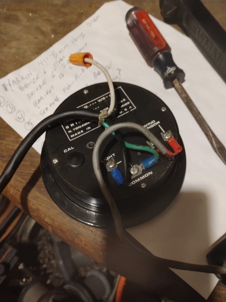 SR Mariner Apparent Wind Speed Gauge