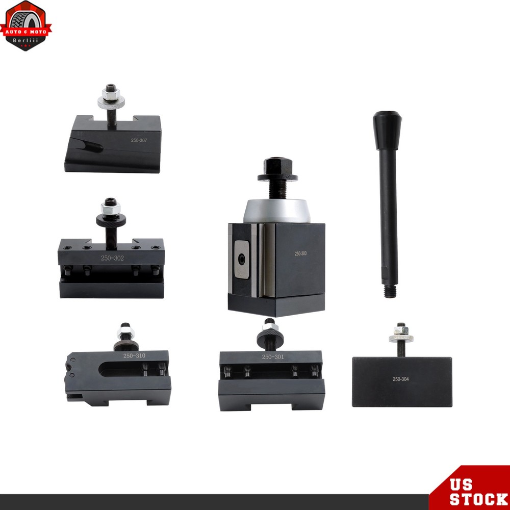 Piston Type CXA 250-300 Quick Change Tool Post Set 13-18" Swing Lathe