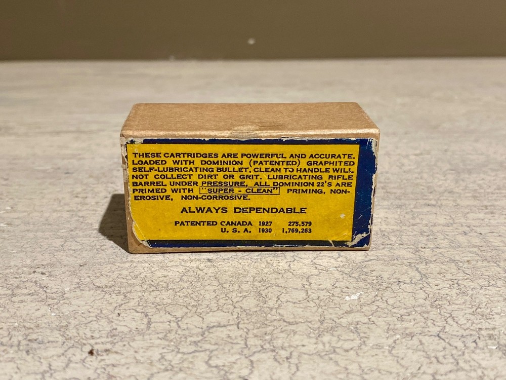 1930s CIL Super-Clean .22 Long Rifle Empty Ammo Box