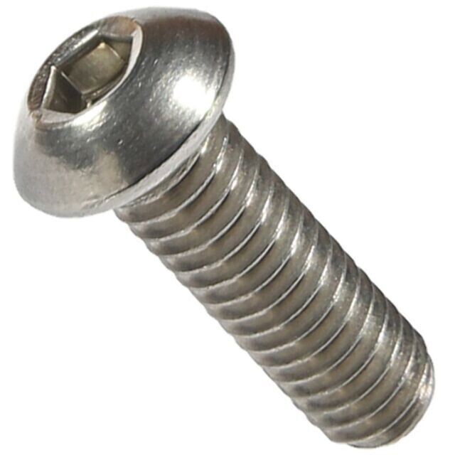 7/16-14 X 1" Type 18-8 Stainless Button Head