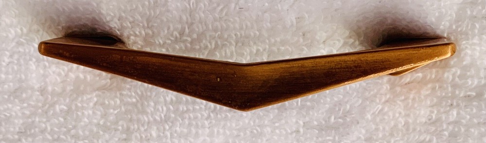 2 3/4”centers Antique Hardware drawer pull copper MCM mid century modern Atomic