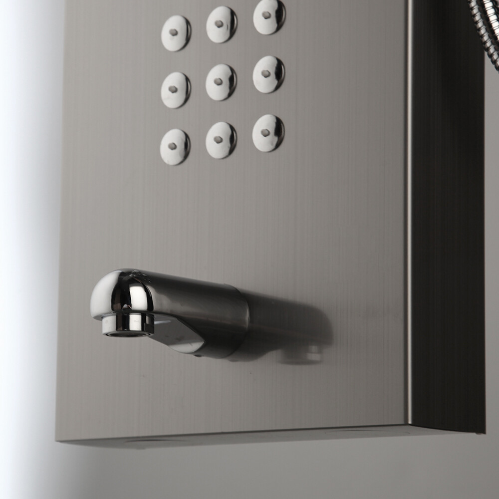 Wall Mounted Shower Panel System - Bathroom Shower Column with Massage Jets