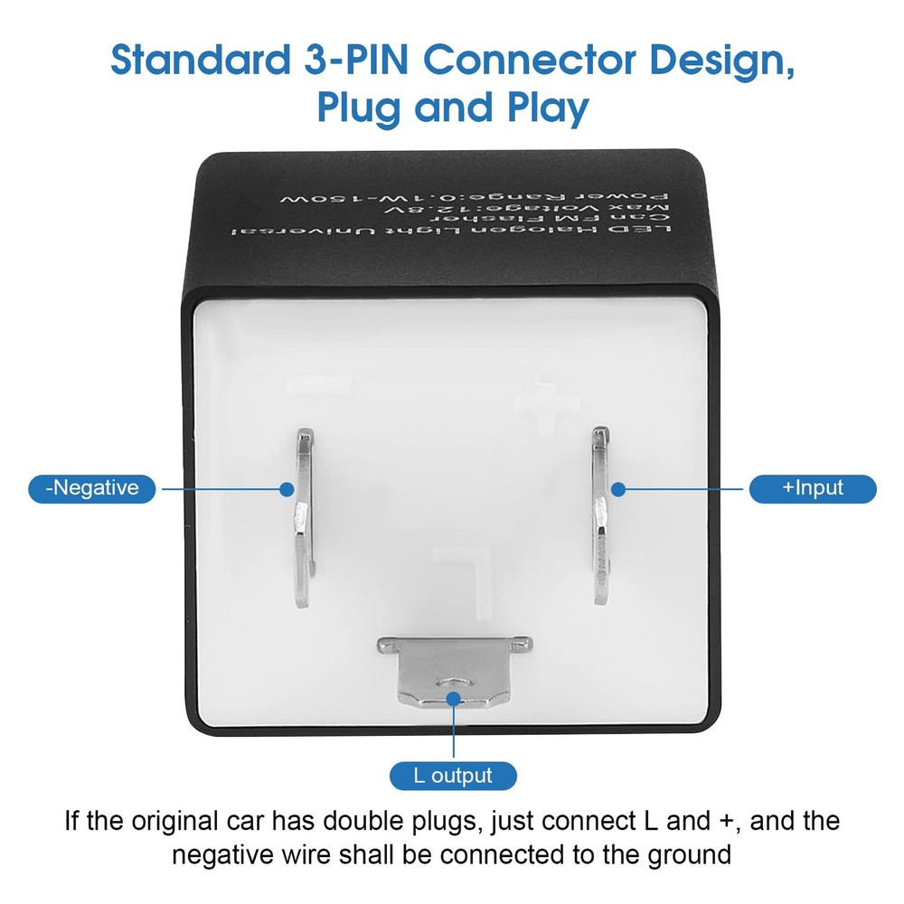Flasher Relay, 3 Pin Adjustable LED popular
