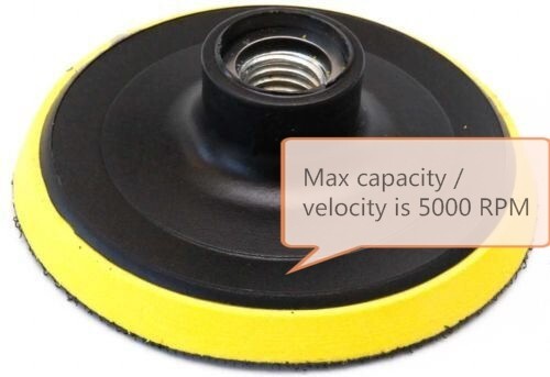 2-Pack 5" Backer Pads Hook and Loop Backing Plate for Polishing Pad Sanding Disc