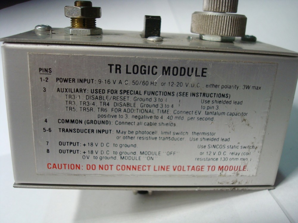 HONEYWELL TR8B TR LOGIC MODULE 15VAC 12VDC 8 PINS