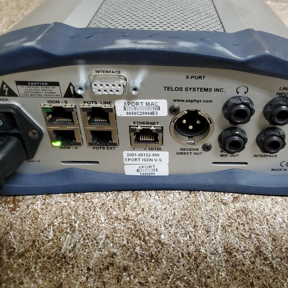Telos Zephyr Xport POTS Field Audio Transceiver Codec