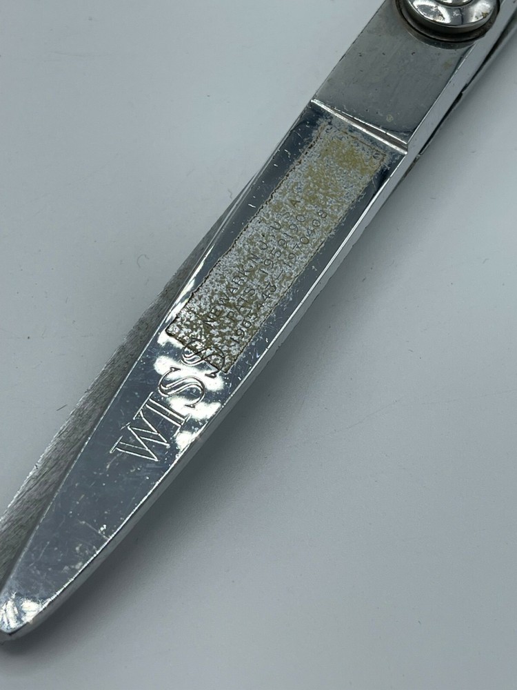 Vintage Wiss Chromium Plated Scissors 9" Pinking Sharp Box Tags