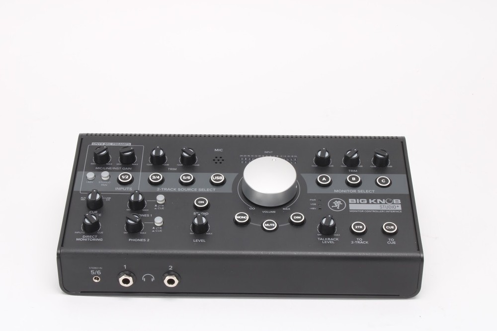 Big Knob Studio+ Monitor Controller Interface W/ Power Cable, USB Cable, and Box