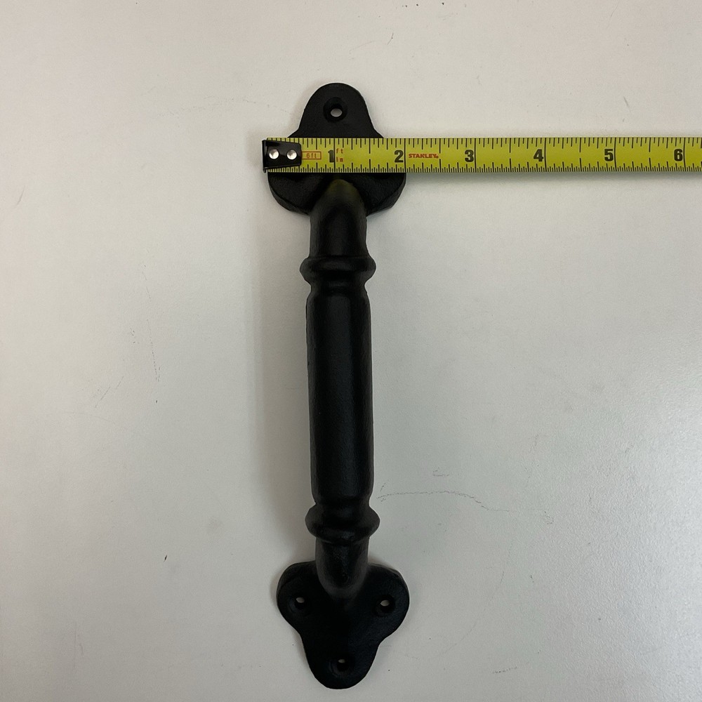 Cast Iron Black Decorative Door Handle Antique Rustic Style