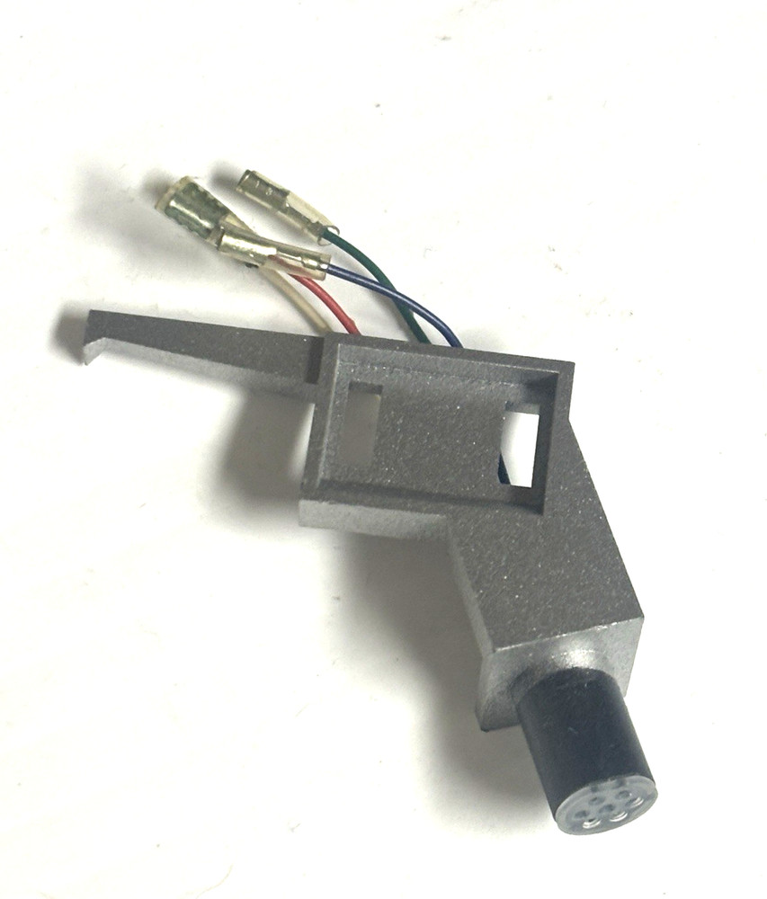 SILVER TURNTABLE HEADSHELL   4 WIRES NOS