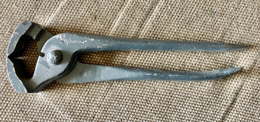 Vintage Red Diamond End Nippers Multi Tool - 8" OAL