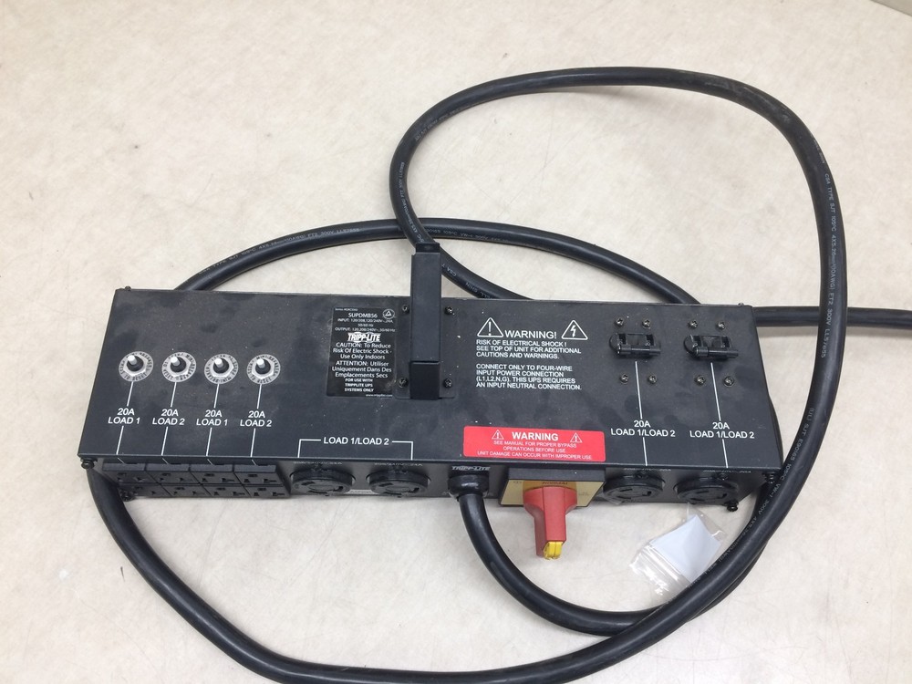 Tripp Lite SU6000RT4U Smart Online UPS Rear Input Output Power Module SUPDMB56