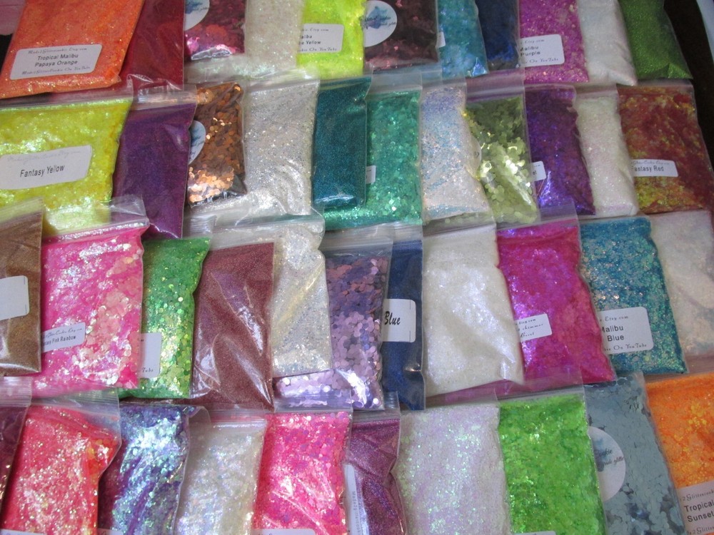 40oz Glitter grab bag bundle