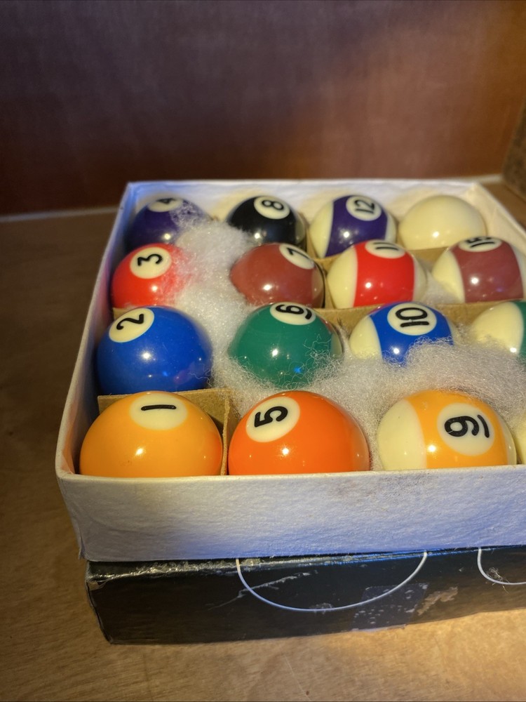 Pool Balls 1.5” Set, NEW