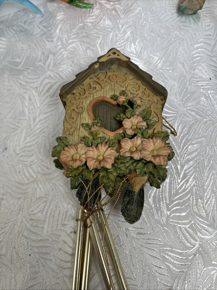 Vintage Avon Ceramic Birdhouse Windchime