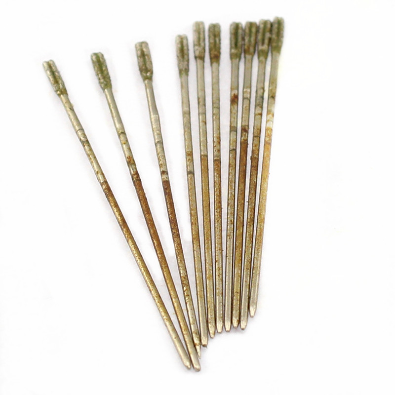 20Pcs Diamond Drill Saw Hole 1.4 mm Coated Lapidary Solid Bits for Jewelry Tools