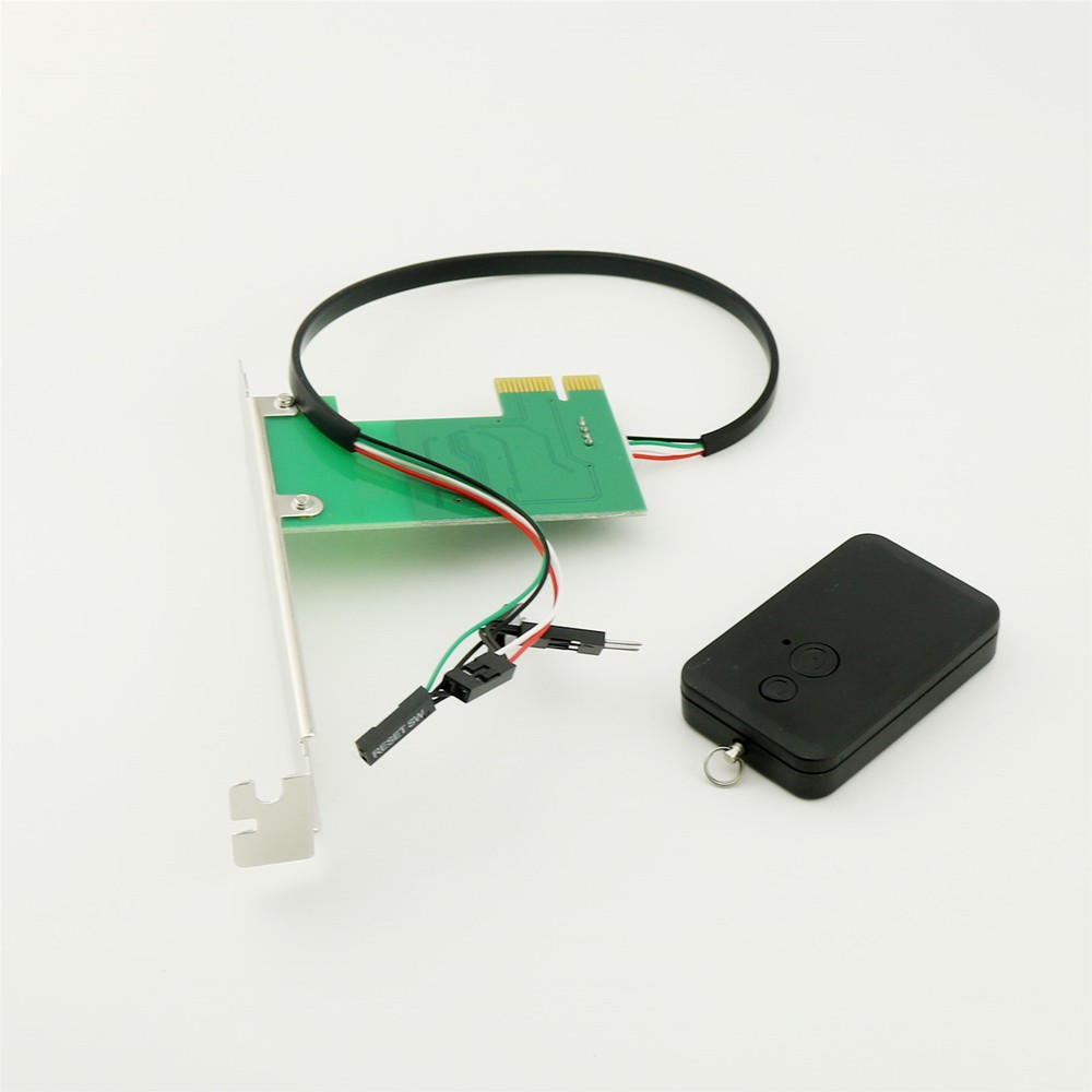 1pc 20M 2.4G PCI-E Desktop Remote Control Wireless Restart Switch Turn On/OFF PC