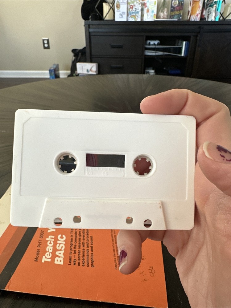 Texas Instruments Cassette Software Model PHT 6007 Teach Yourself Basic Manual &