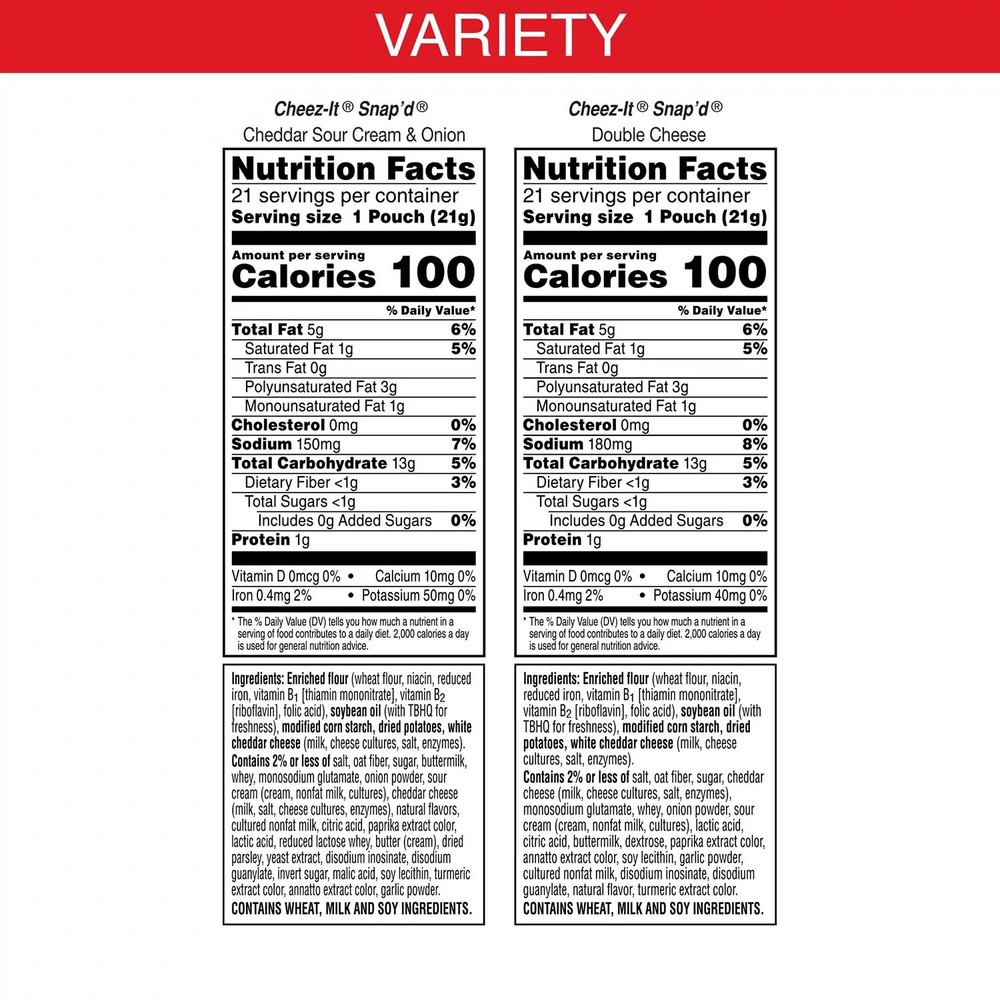 Cheez-It Snap'd, Variety Pack (0.75 oz., 42 pk.)