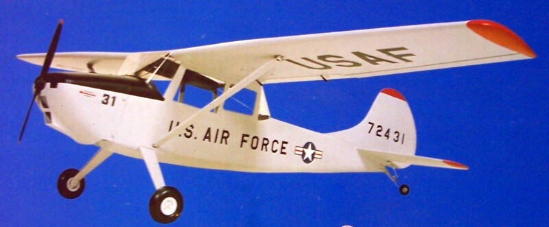 Berkeley/Fox L-19 BIRD DOG PLAN + SCALE DATA for 61" Span RC Model Airplane