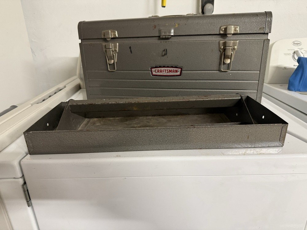 Vintage Craftsman Metal Toolbox
