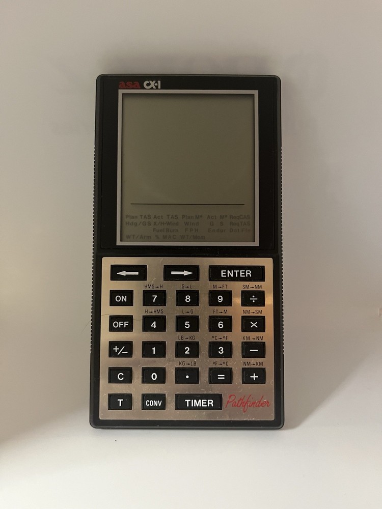 ASA CX-1 Pathfinder Electronic Flight Computer Calculator TESTED Working